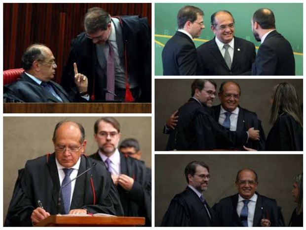 GOLPE A VISTA: armado por Dias Toffoli e Gilmar Mendes, já está em curso o golpe do impeachment de Dilma Dias Toffoli com Gilmar Mendes